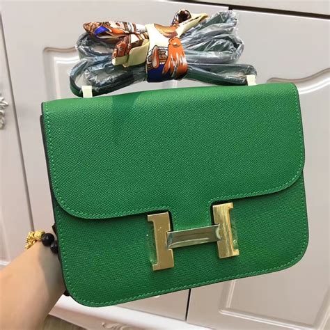 hermes small green bag